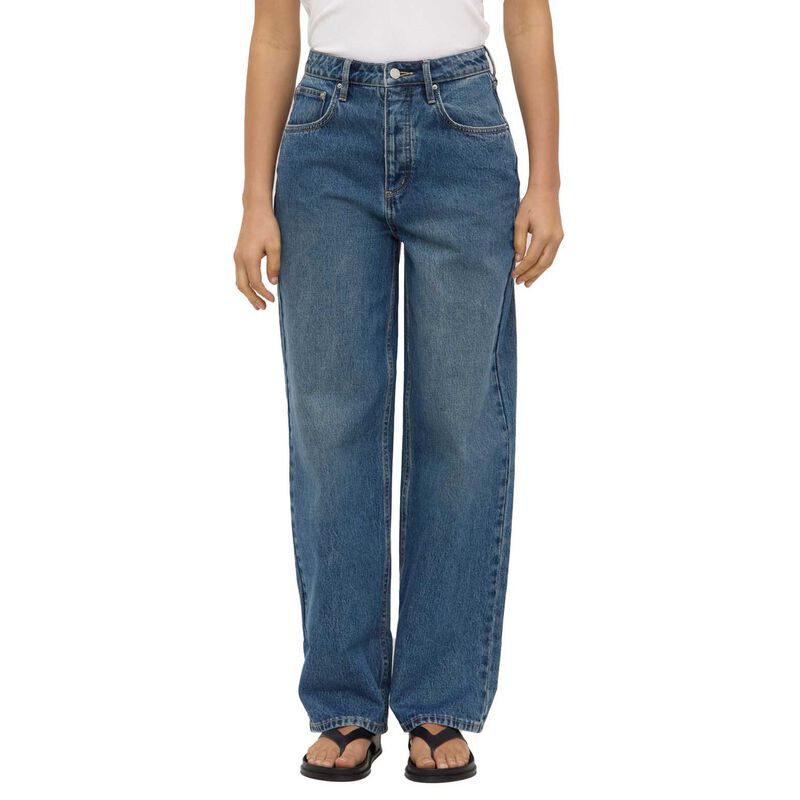 Assembly Label Oversized High Rise Jean Dark Indigo Fade image number 0